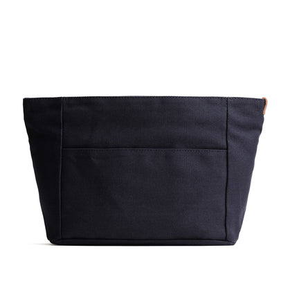 Black*Zipper*Medium | Medium canvas bag insert for organization