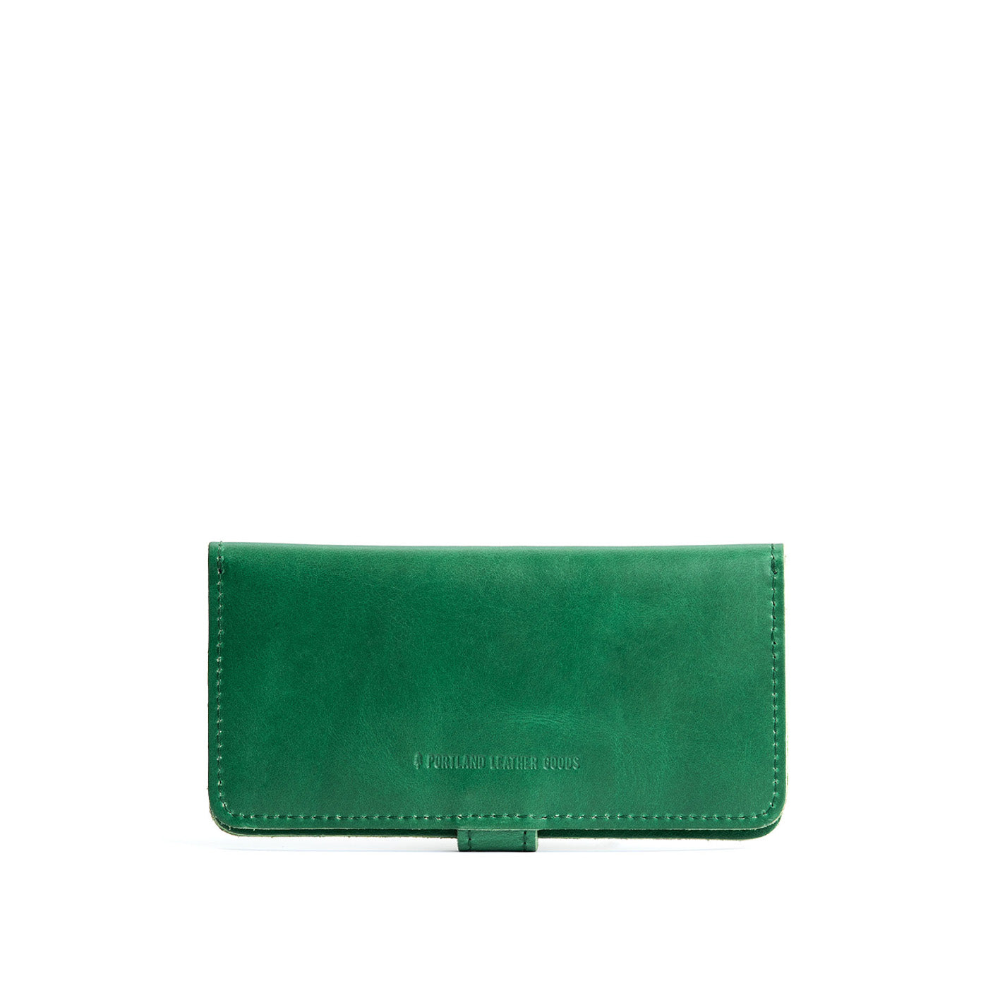 Cowboy Mint | Back of closed leather wallet