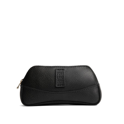 Pebbled--black | handmade accessory makeup bag pouch