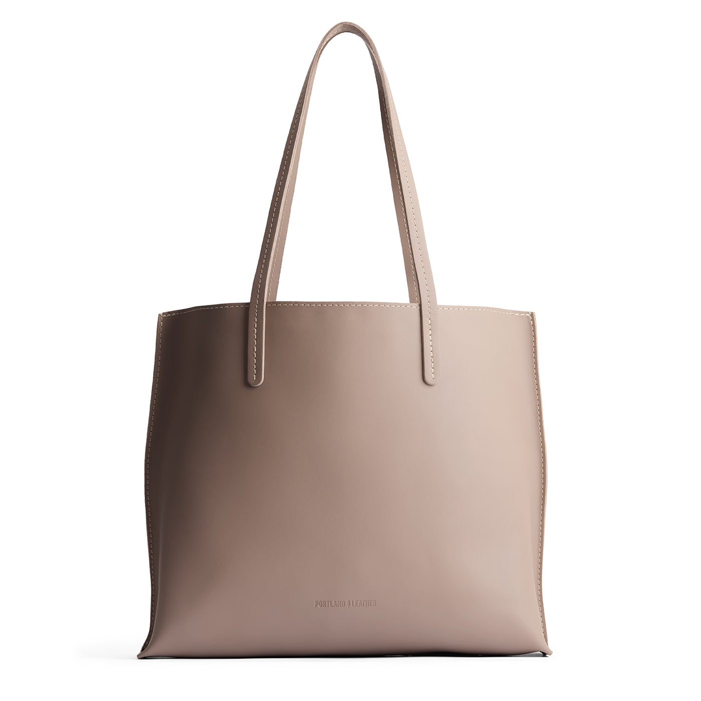 Stone*Large | Leather tote bag with interior snap key loop