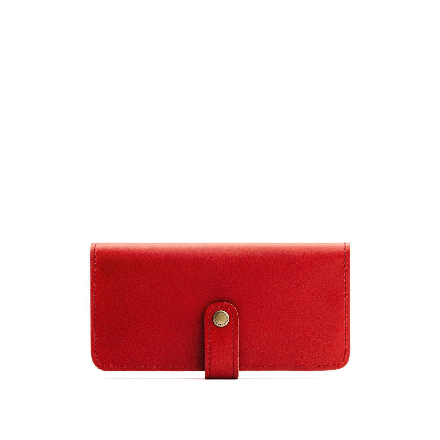 Ruby | Leather wallet with snap closed