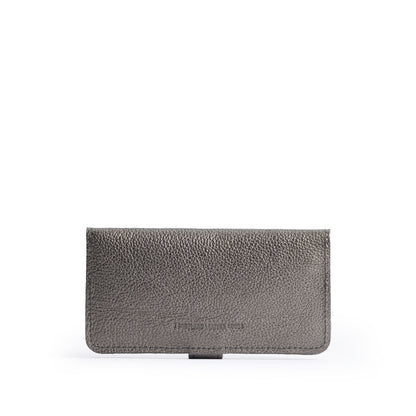 Stardust | Back of leather wallet with snap closed