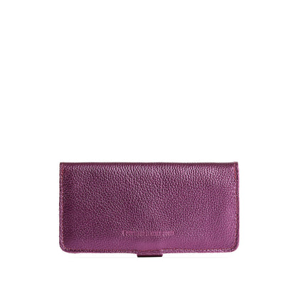 Ultra Violet | Leather wallet with snap closure