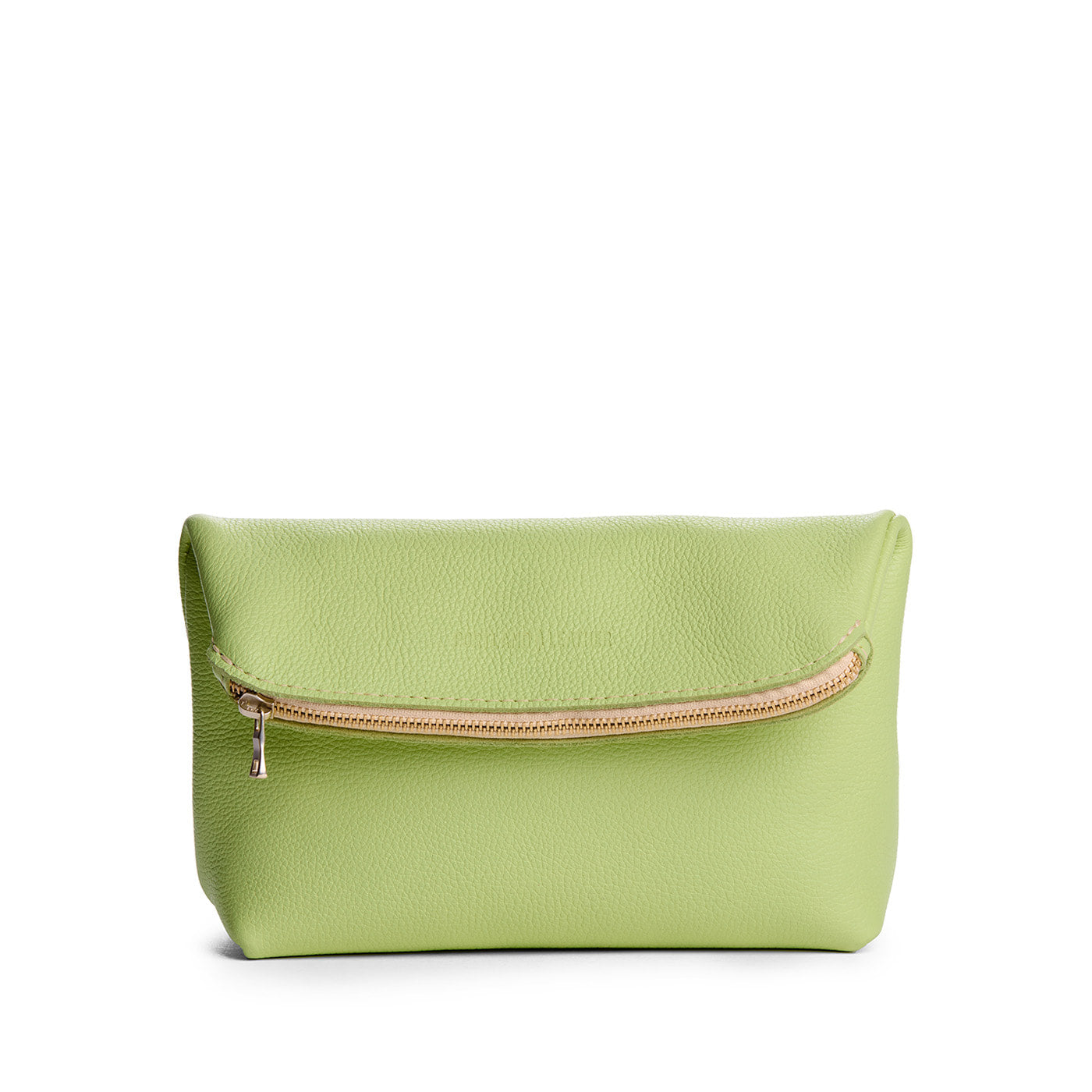 Shadow Lime | Closed folded zipper pouch