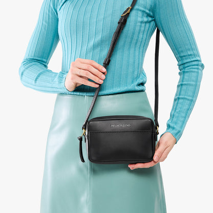 Black*Small | Mid-size rectangular crossbody with adjustable strap