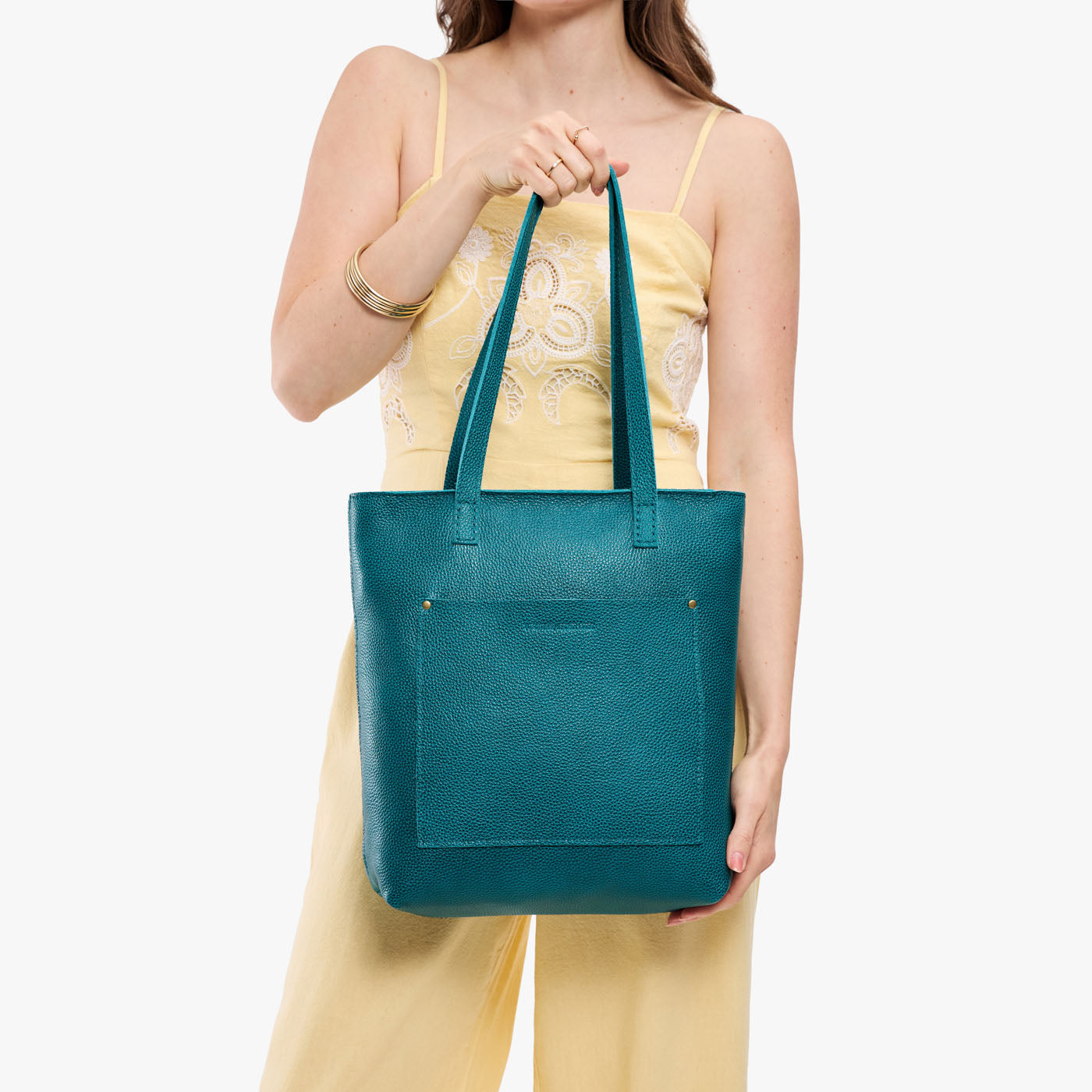 Aquarius*Zipper | Medium Tote with dual shoulder straps and crossbody strap