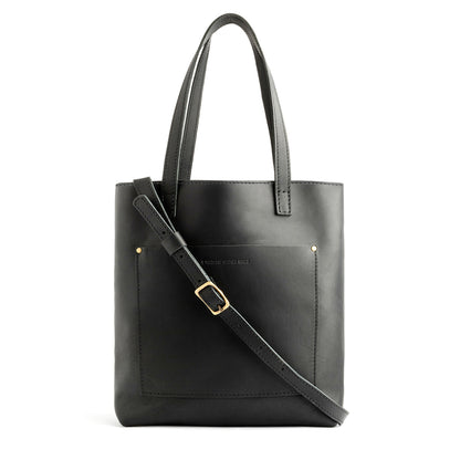Black*Zipper | Medium Tote with dual shoulder straps and crossbody strap