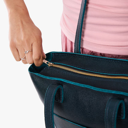 Boreal*Zipper | Medium Tote with dual shoulder straps and crossbody strap