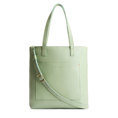 Pistachio*Zipper | Medium Tote with dual shoulder straps and crossbody strap