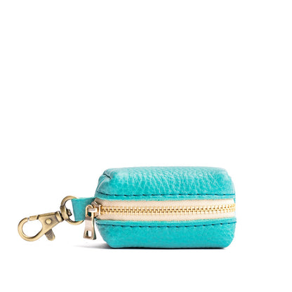 Seafoam | Leather small keychain pouch