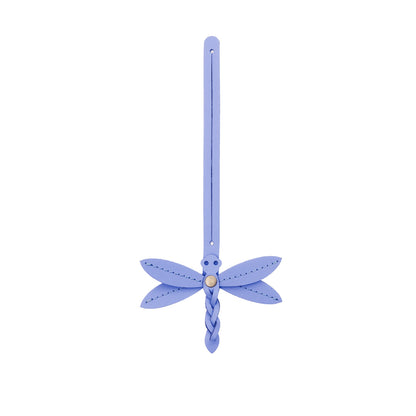 Jacaranda | Dragonfly shaped leather charm tassel