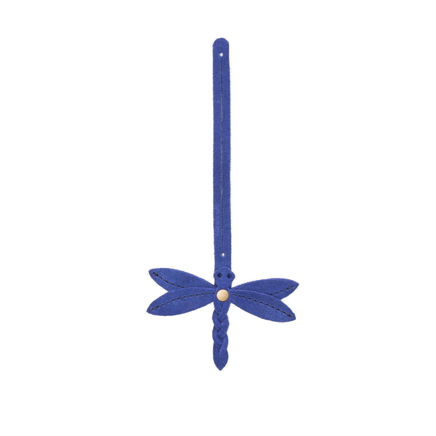 Joni Blue | Dragonfly shaped leather charm tassel
