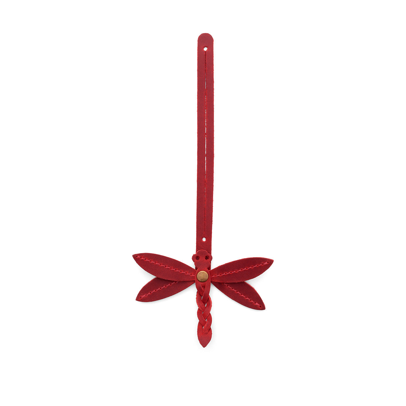 Phoenix | Dragonfly shaped leather charm tassel