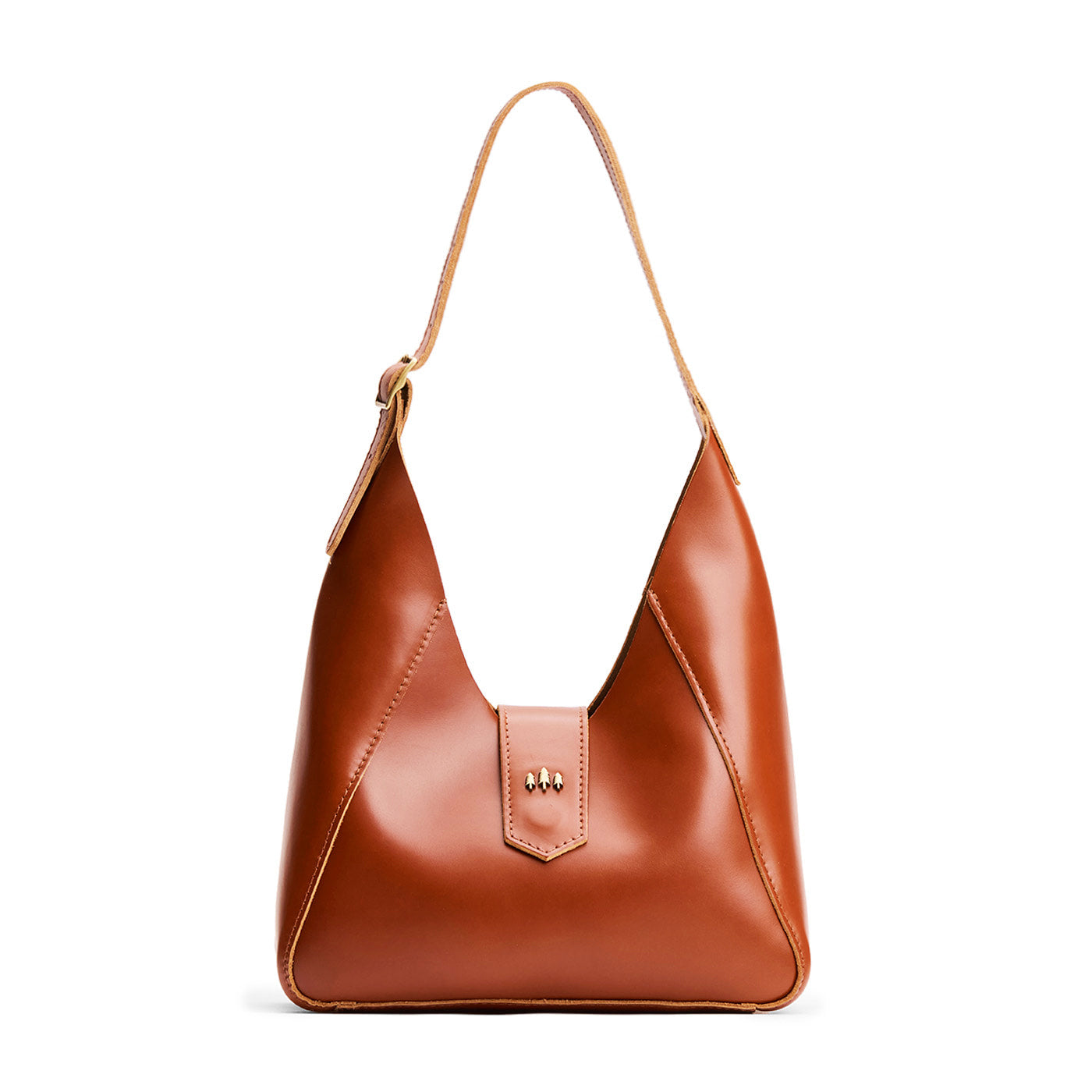 Madrone | Structured hobo shoulder bag with adjustable strap and magnetic closure
