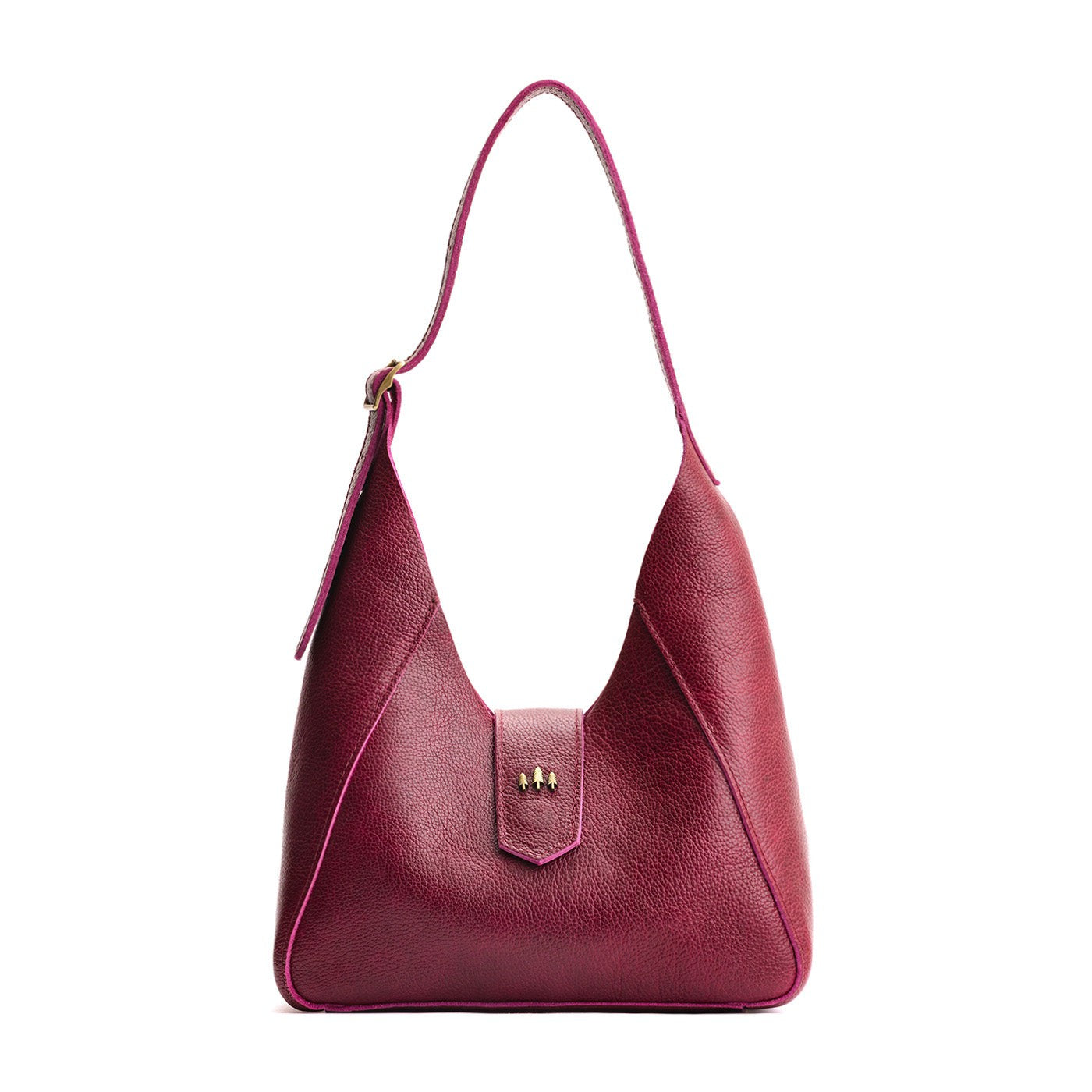Orchid | Structured hobo shoulder bag with adjustable strap and magnetic closure
