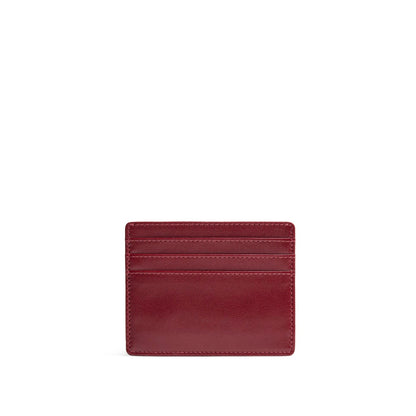 Red Rock*Deluxe | Leather card holder on white background