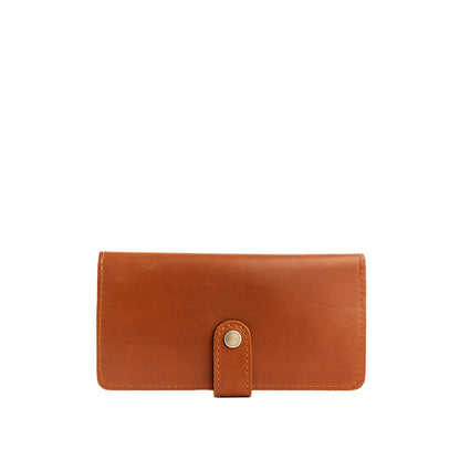 Honey | Leather wallet with snap closed