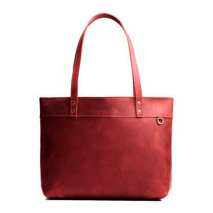Phoenix*Large*Zipper | Leather tote bag with riveted straps and exterior key loop