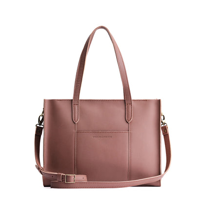 Sunkissed*East/West | Structured wide tote bag with overlapping panels and crossbody strap