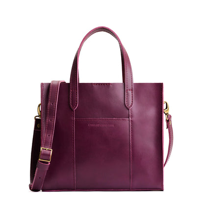 Lollipop | Structured mid-size tote bag with overlapping panels and crossbody strap