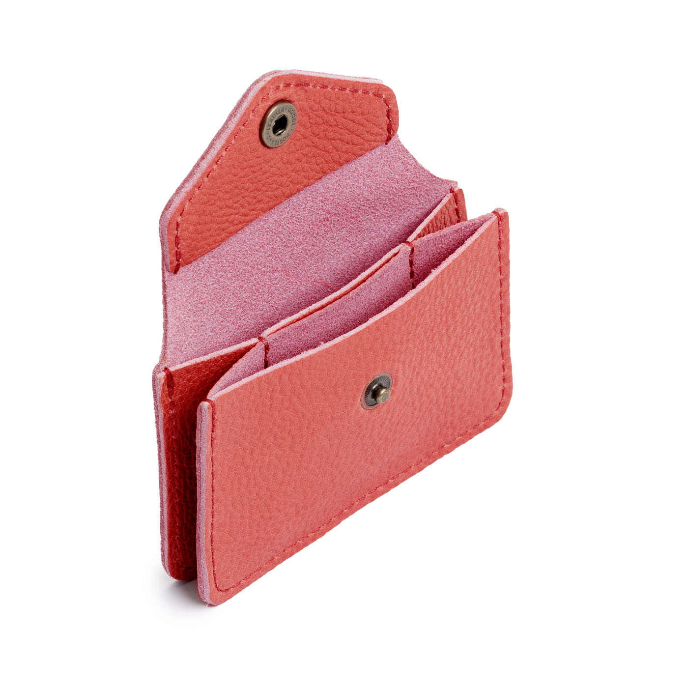 Watermelon*Classic | Small leather wallet with snap closure
