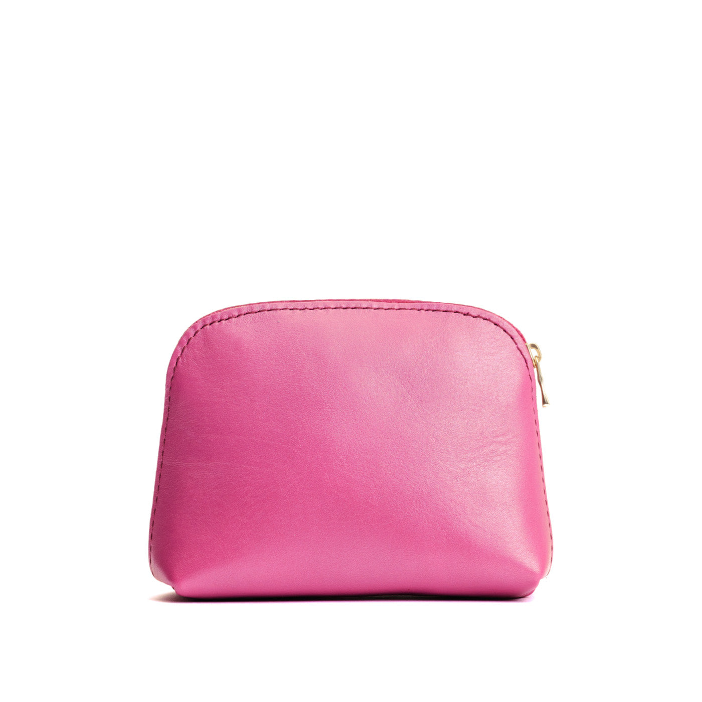 Lip Gloss*Classic | Compact leather pouch with top zipper