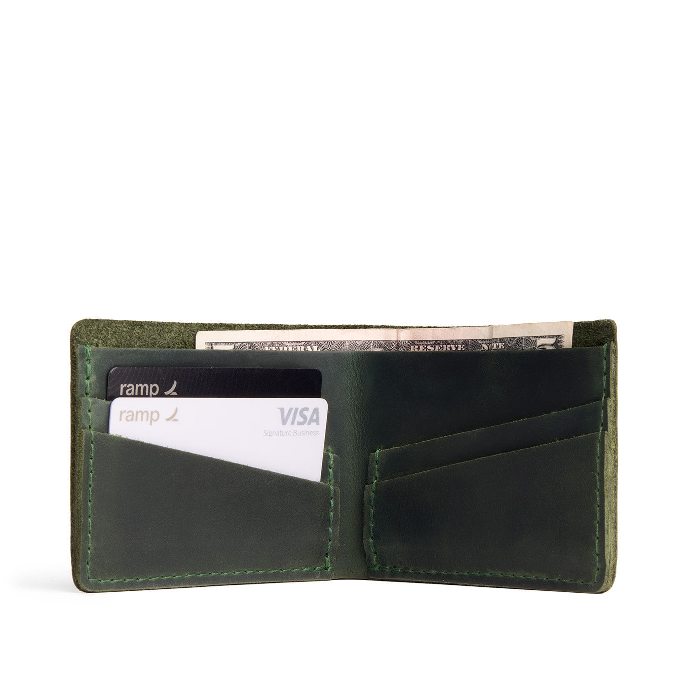 Evergreen | Leather bifold wallet with card slots