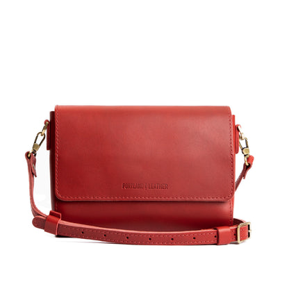 Ruby*Medium | Leather Crossbody Bag with Magnetic Messenger Bag Closure