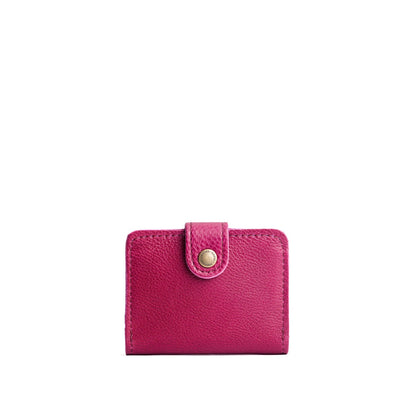 Cosmo | Small leather wallet with snap closed