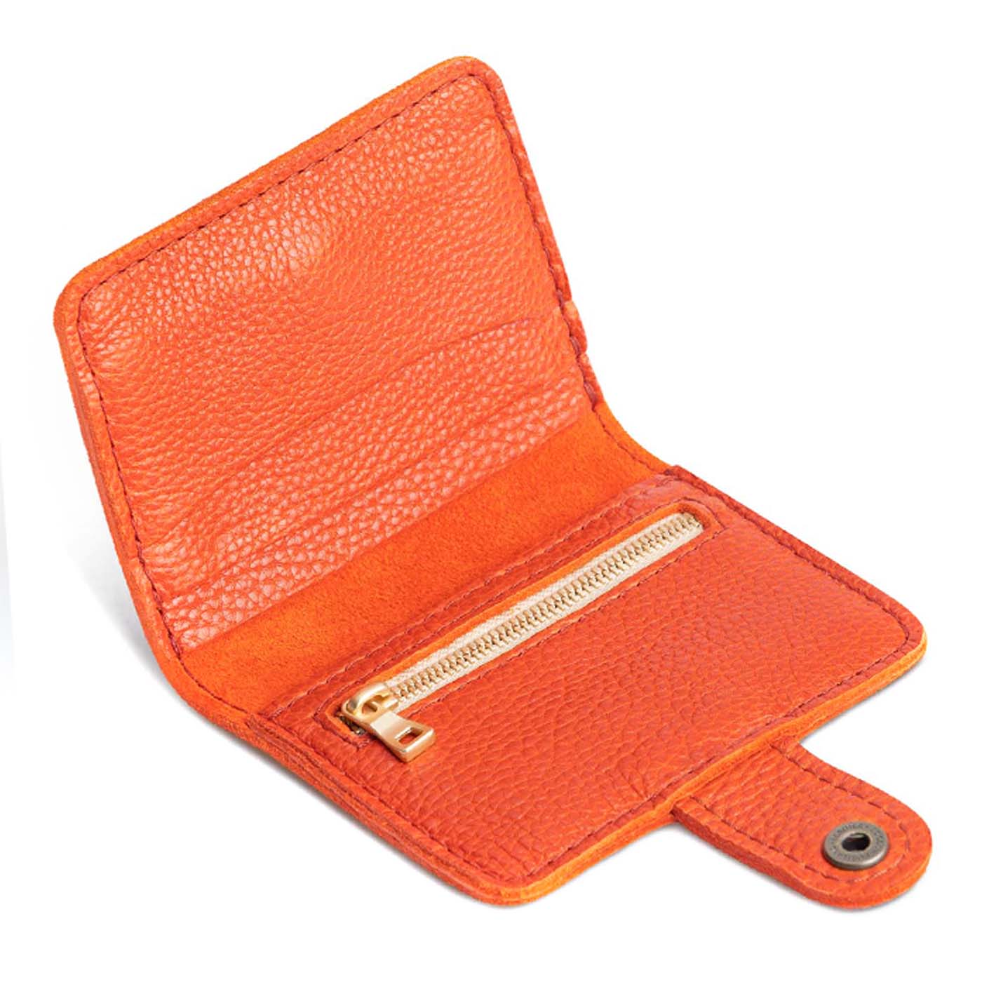 Koi | Small leather wallet with snap open