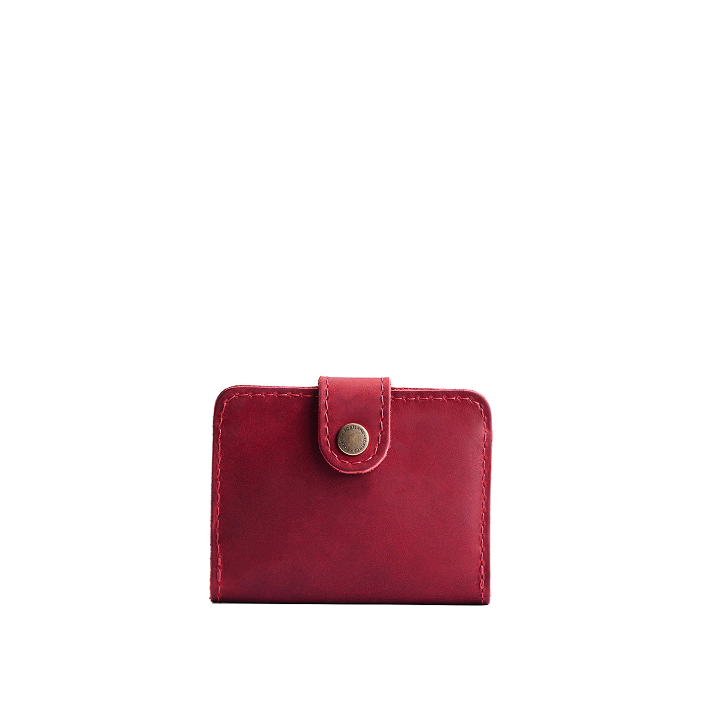 Phoenix | Small leather wallet with snap closure