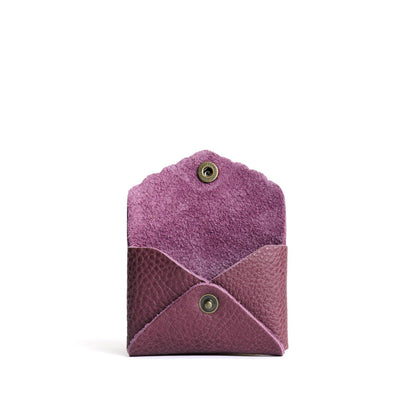 Kyoto | Small leather wallet with scalloped edge open