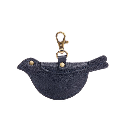 Night Owl | Bird shaped pouch with button closure and lobster clasp