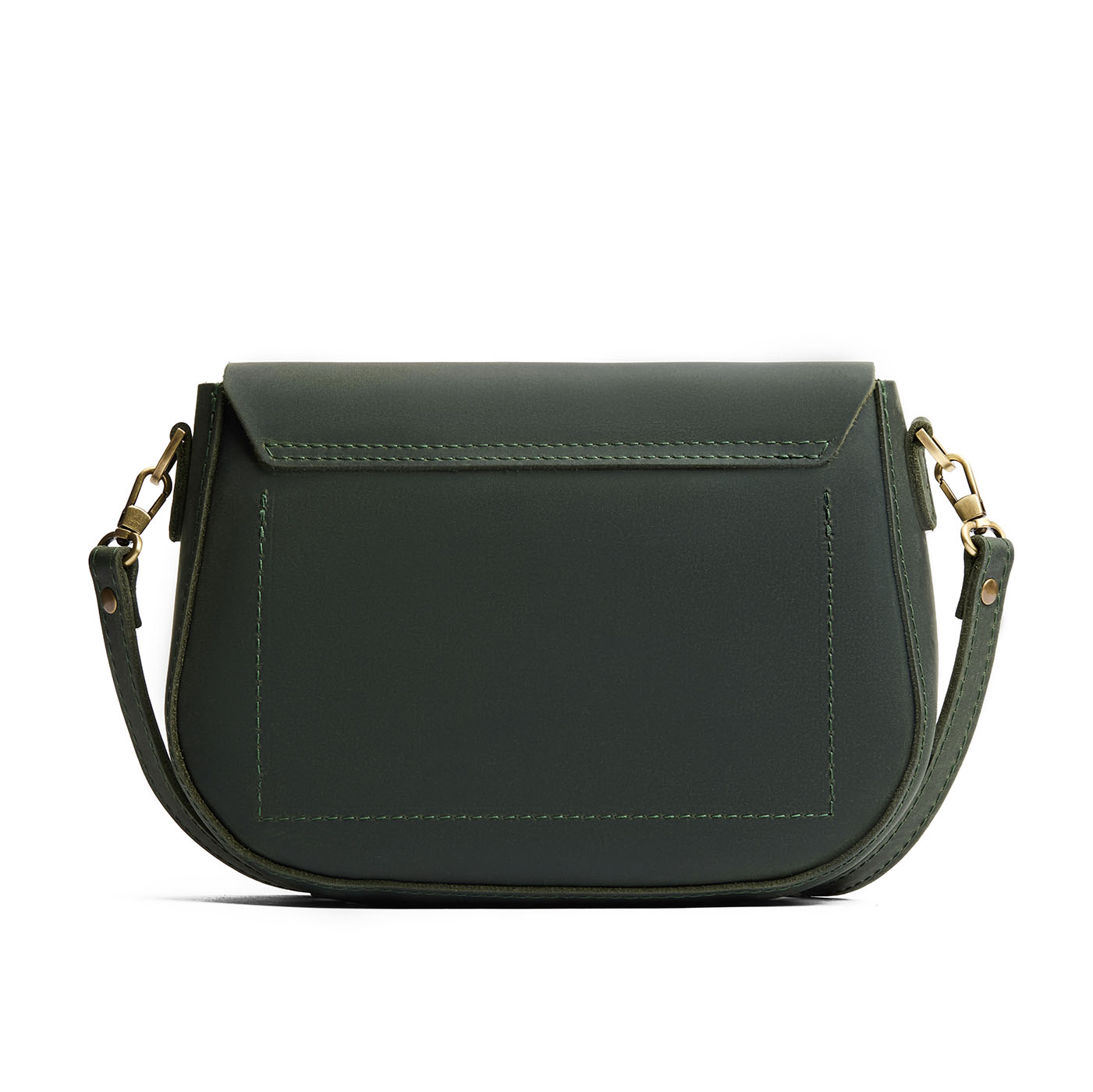 Evergreen*Large | Petite leather Crossbody with a flap and magnetic closure