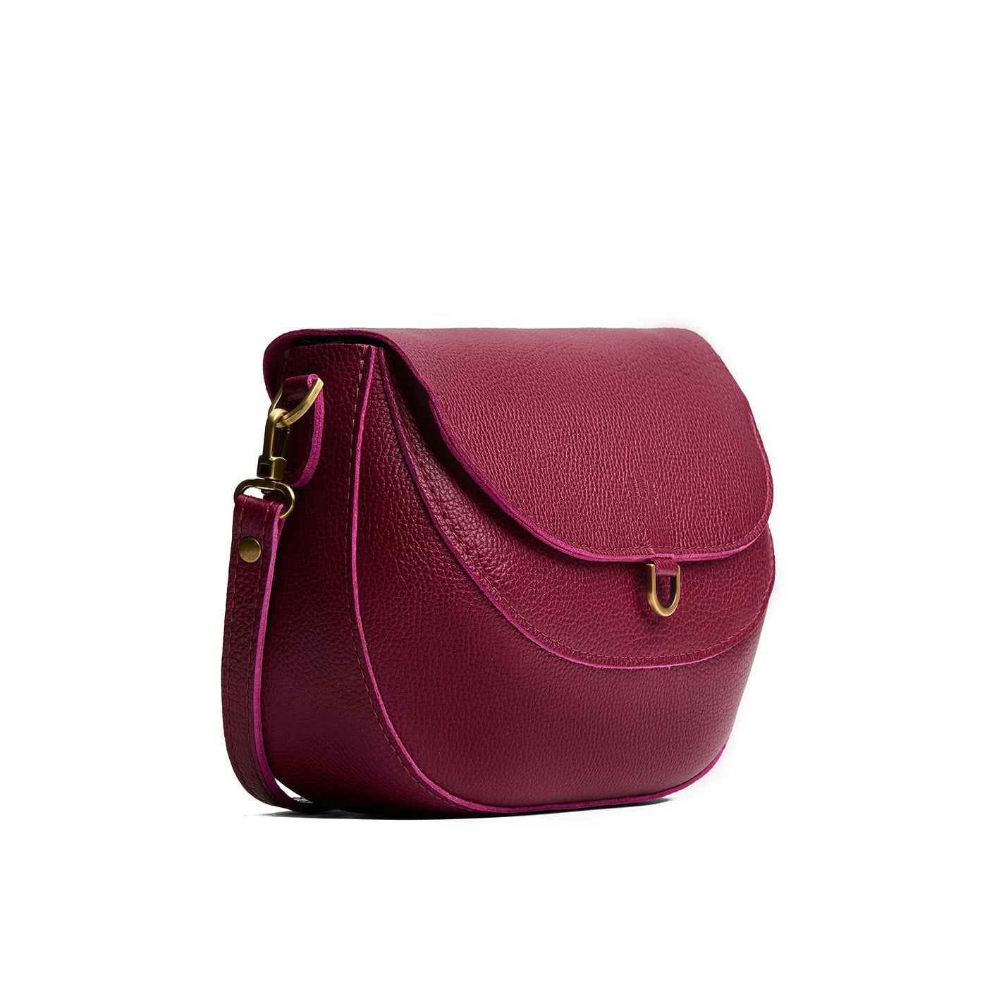 Orchid*Large | Petite leather Crossbody with a flap and magnetic closure