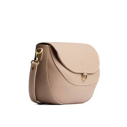Stone*Large | Leather Crossbody with a flap and magnetic closure