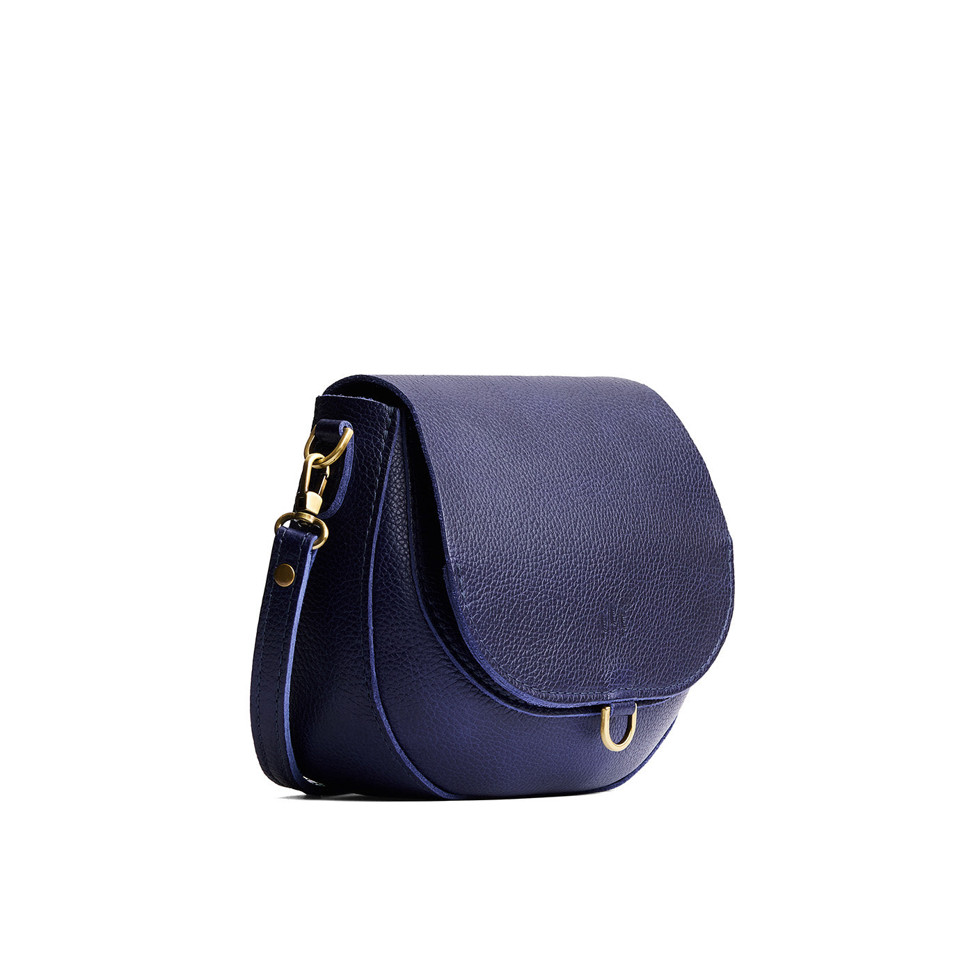 Cobalt*Small | Petite leather Crossbody with a flap and magnetic closure