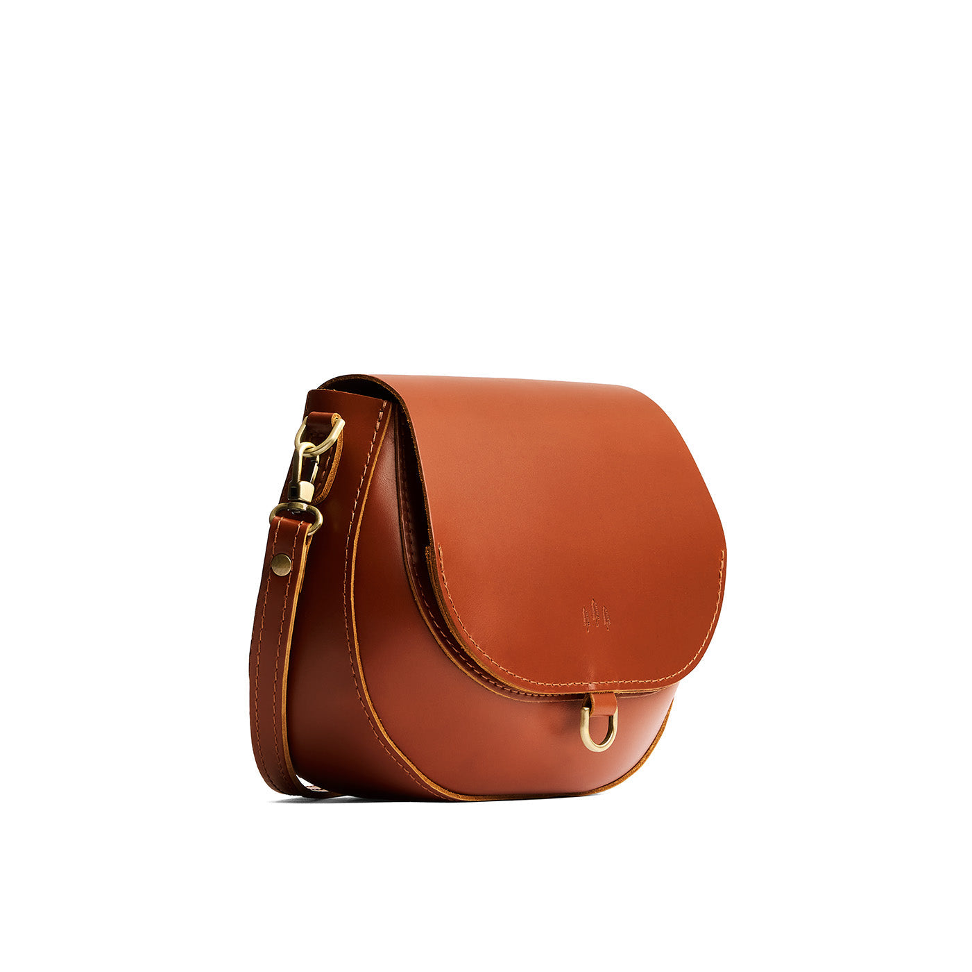 Madrone*Small | Petite leather Crossbody with a flap and magnetic closure