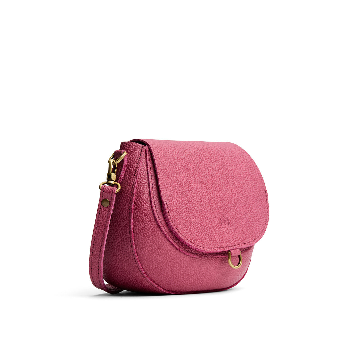Wild Rose*Small | Petite leather Crossbody with a flap and magnetic closure