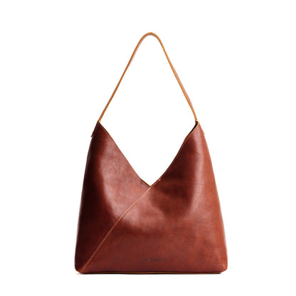 Nutmeg*Oversized | Large shoulder bag with magnetic snap closure