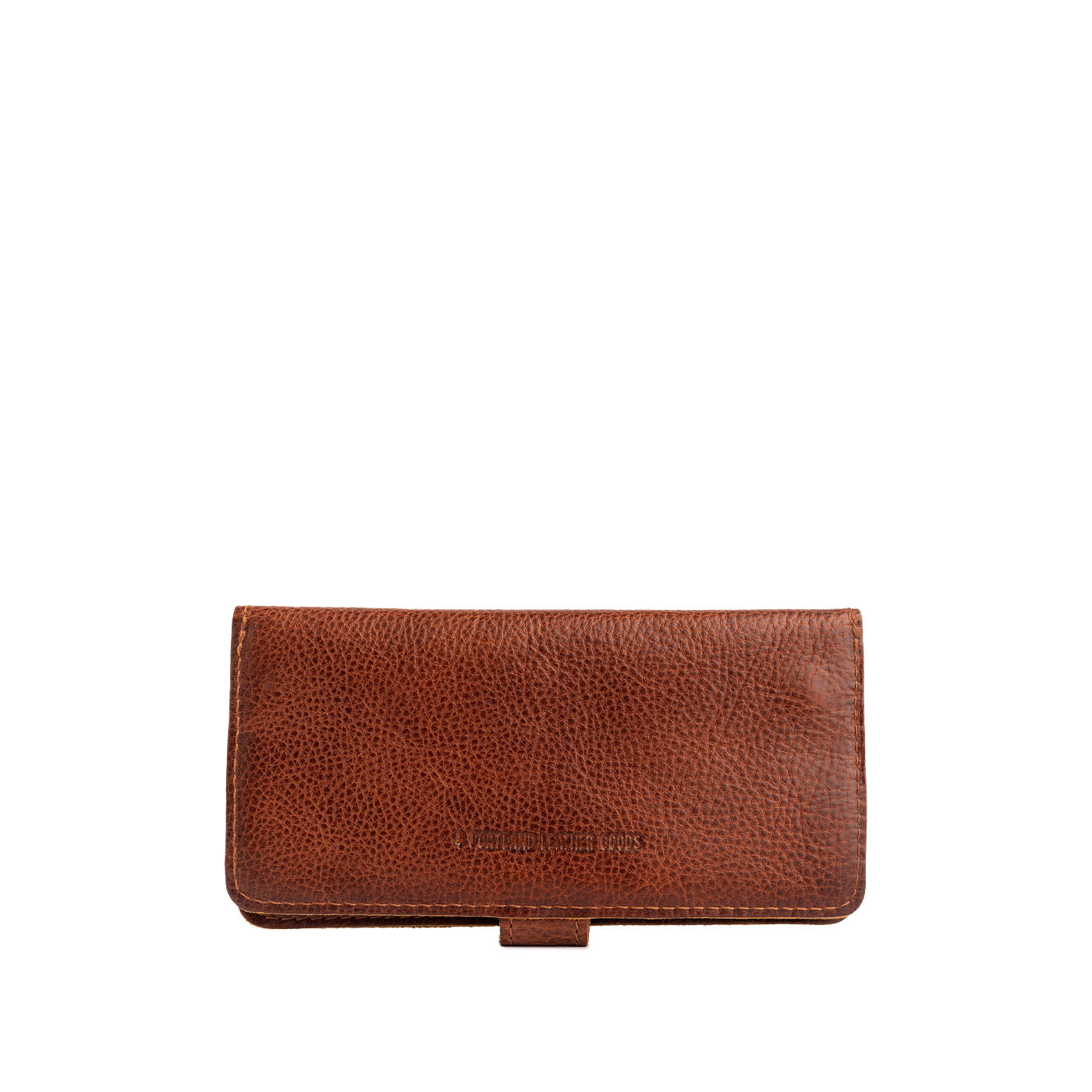 Nutmeg | Back of closed leather wallet