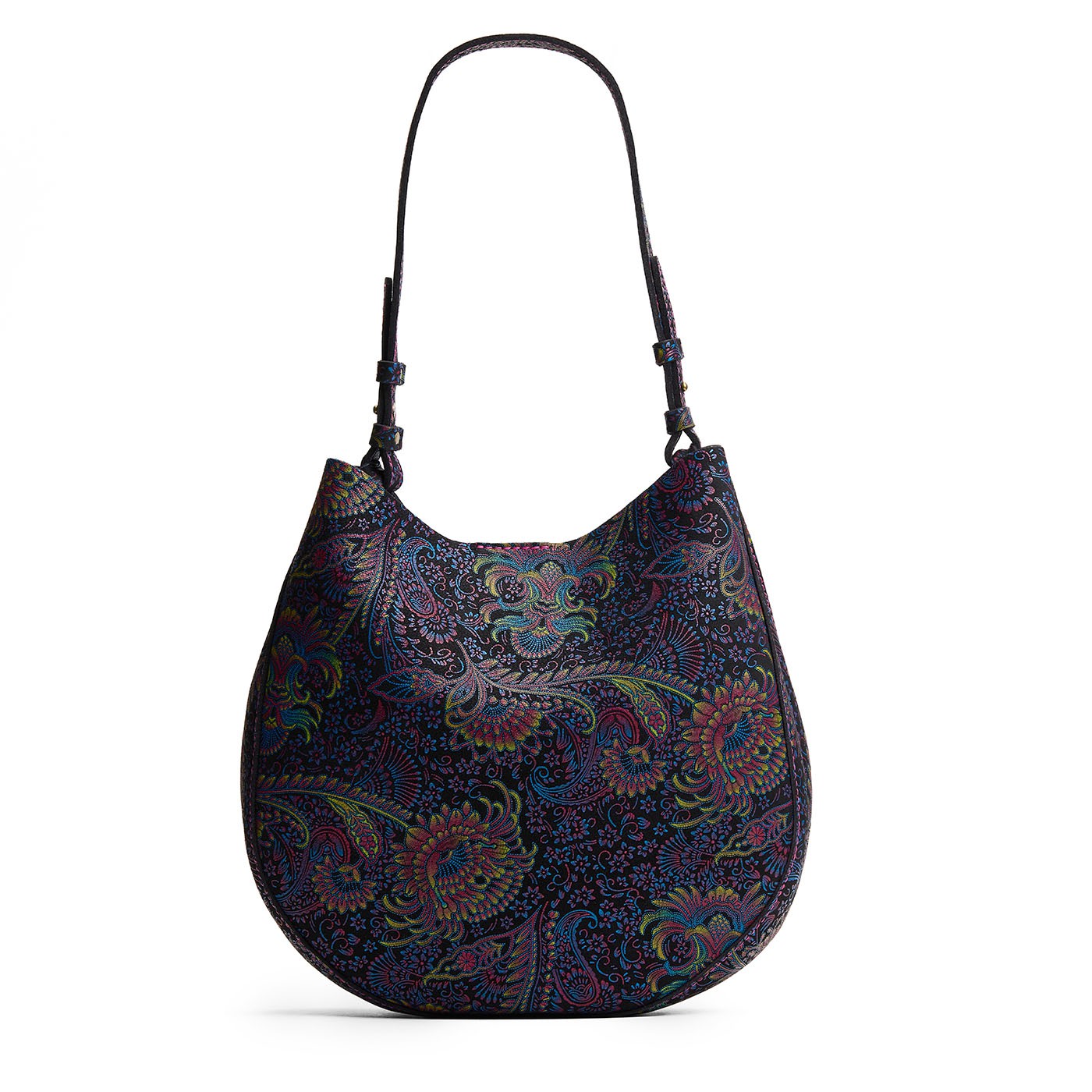 Carnival*Large | Model holding round leather purse with adjustable shoulder strap