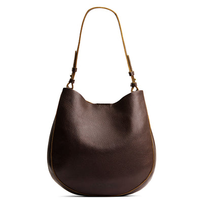 Coldbrew*Large | Rounded shoulder bag with adjustable strap on a white background