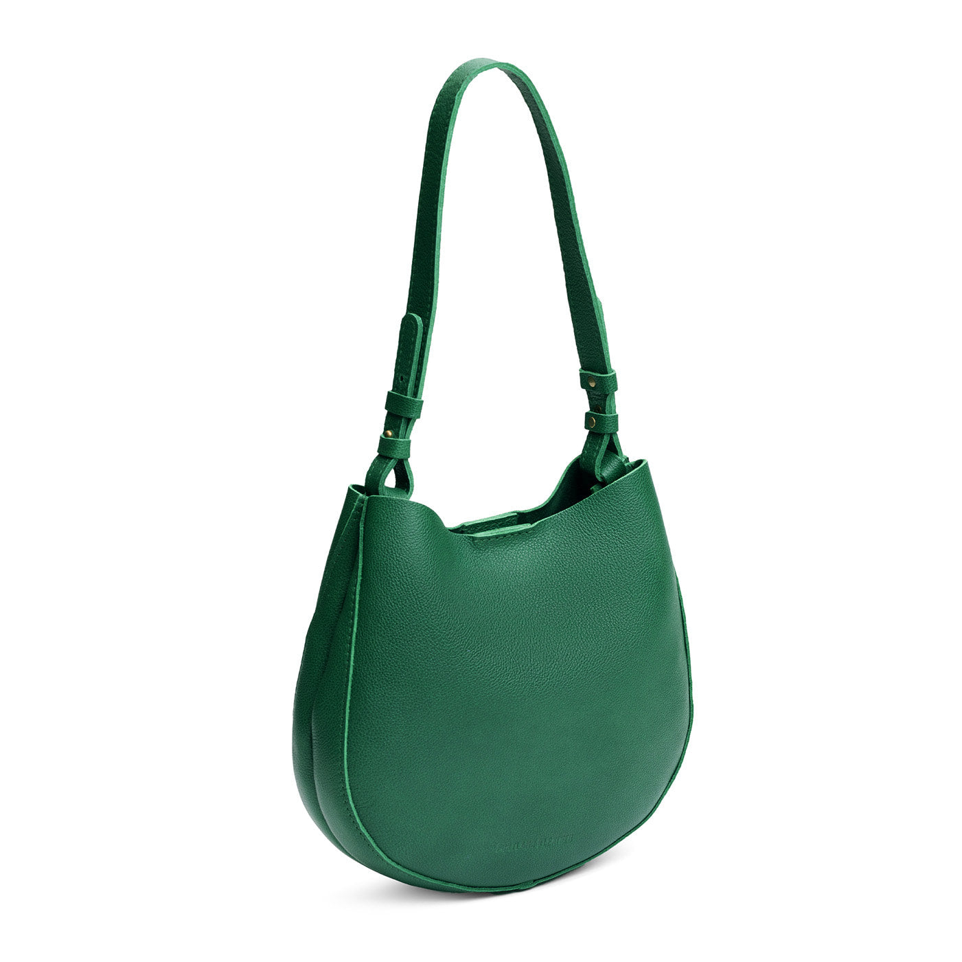 Bacalar*Medium | Rounded shoulder bag with adjustable strap on a white background