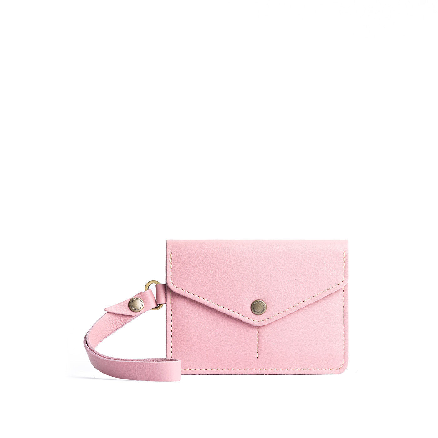 Vintage Pink | Small Leather Passport Wristlet