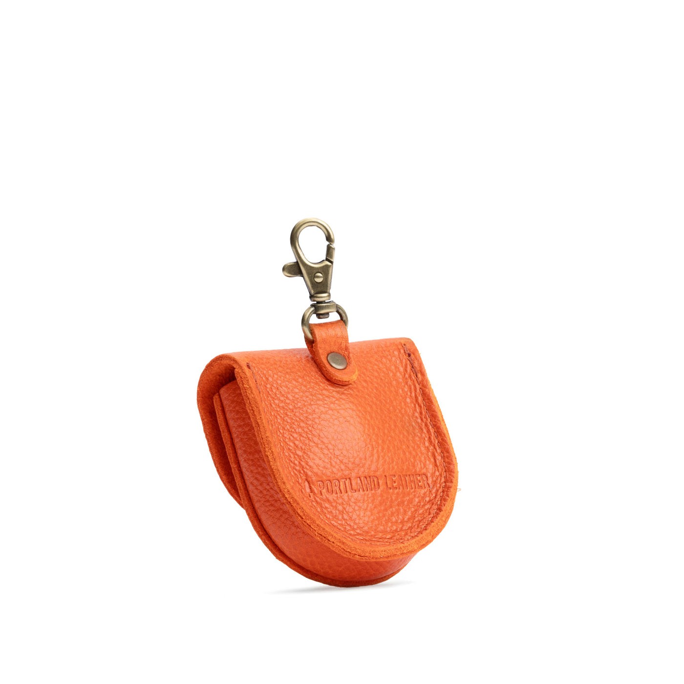 Koi | U shaped pouch with leather flower applique