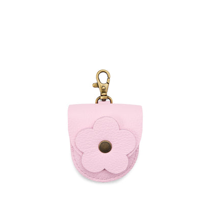 Pinkaboo | U shaped pouch with leather flower applique