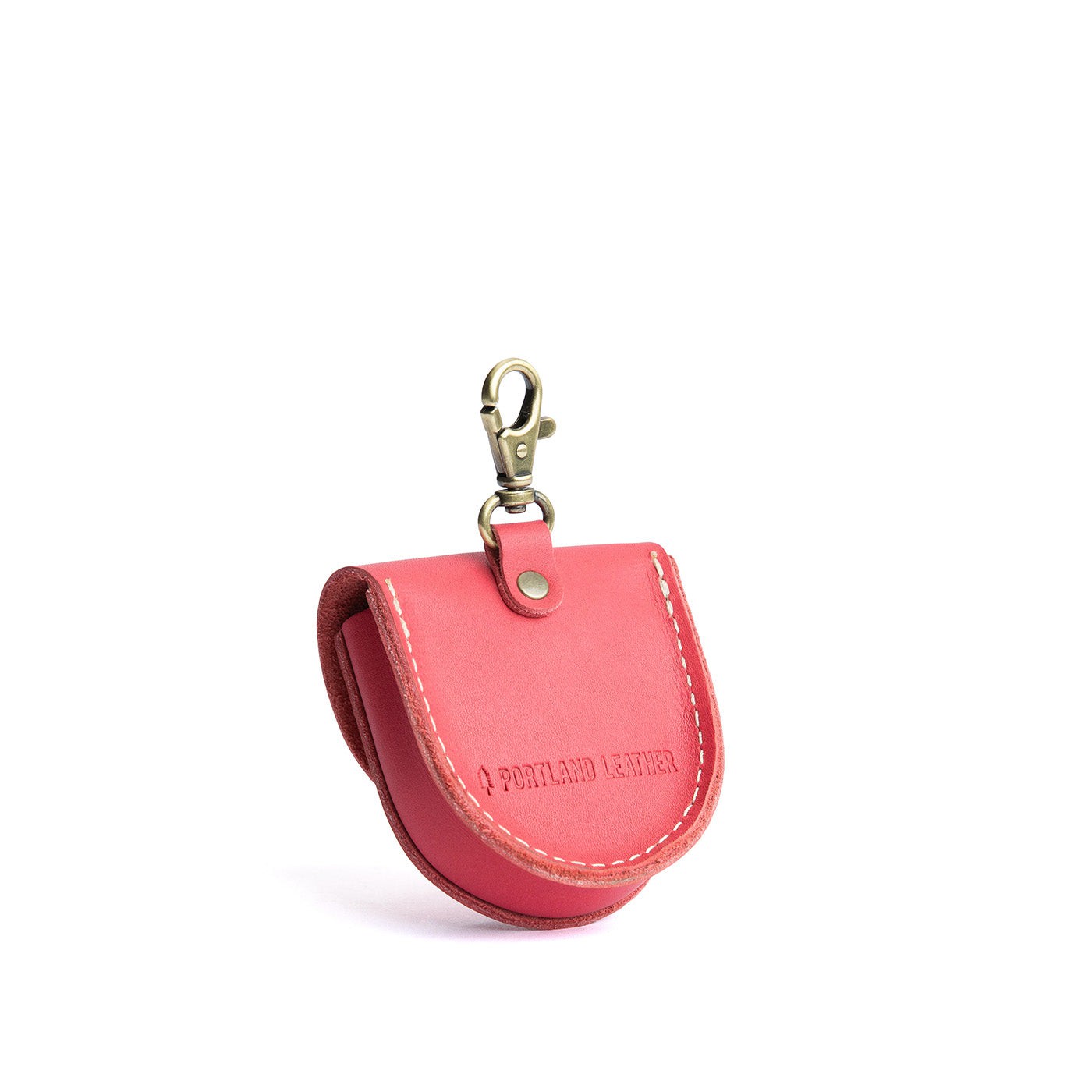 Tulip | U shaped pouch with leather flower applique