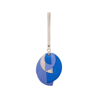 Blue Bowie | Intricately cut leather shapes and fringe