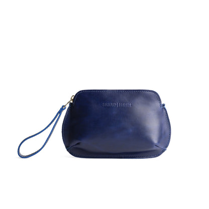 Cowboy Blue*Large | Large pouch with top zipper and curved edges